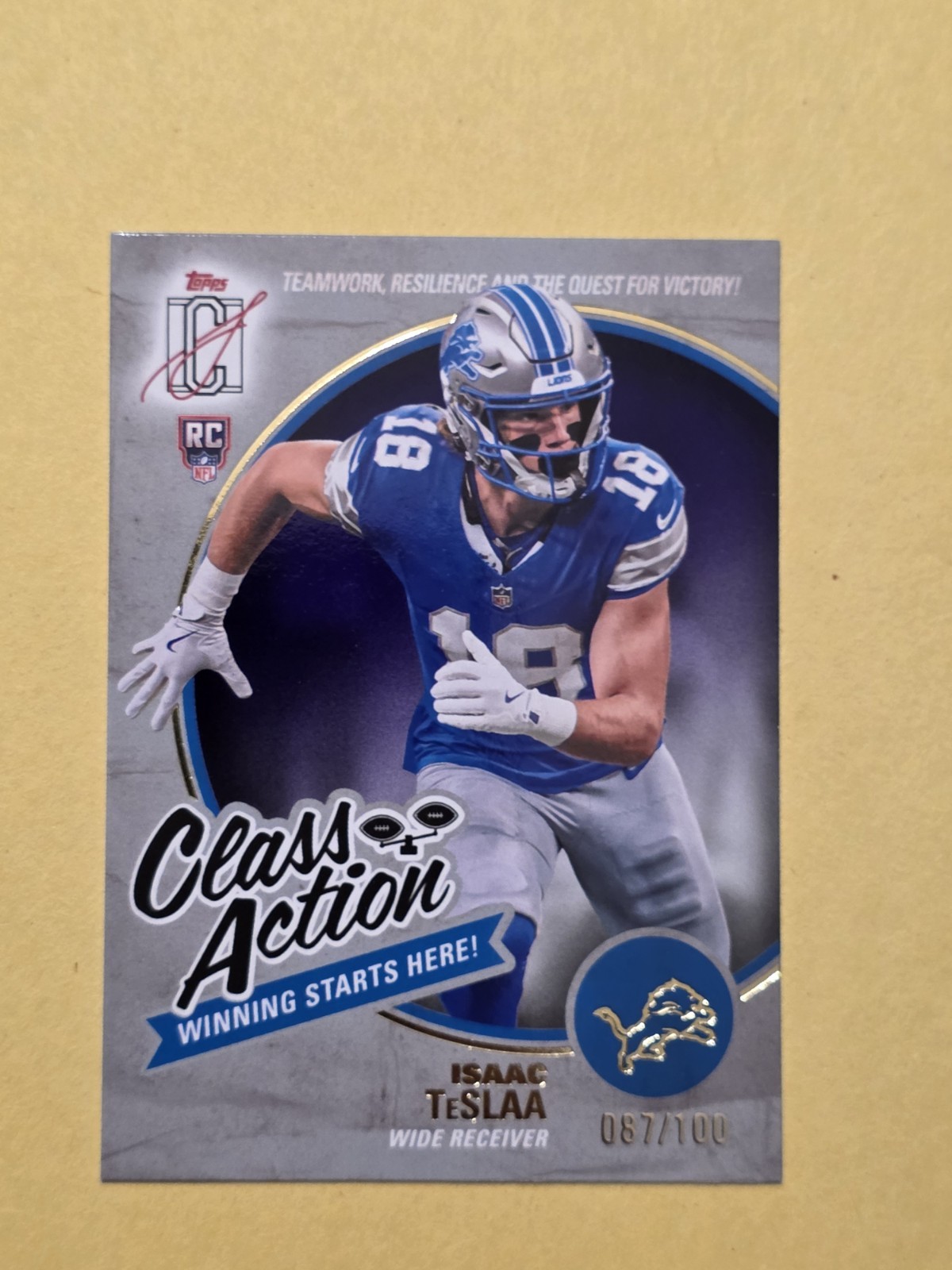 2025 Topps Signature Class Isaac Teslaa Class Action RC /100