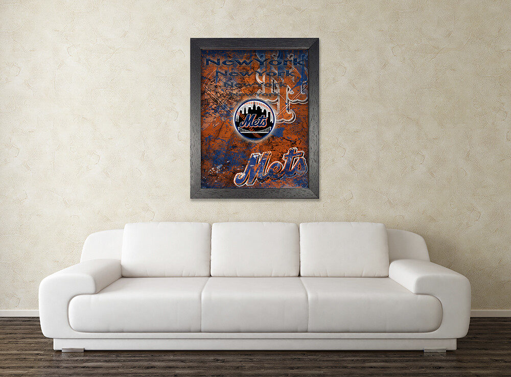 New York Mets 8x10in Poster New York Mets Baseball Free Shipping Us