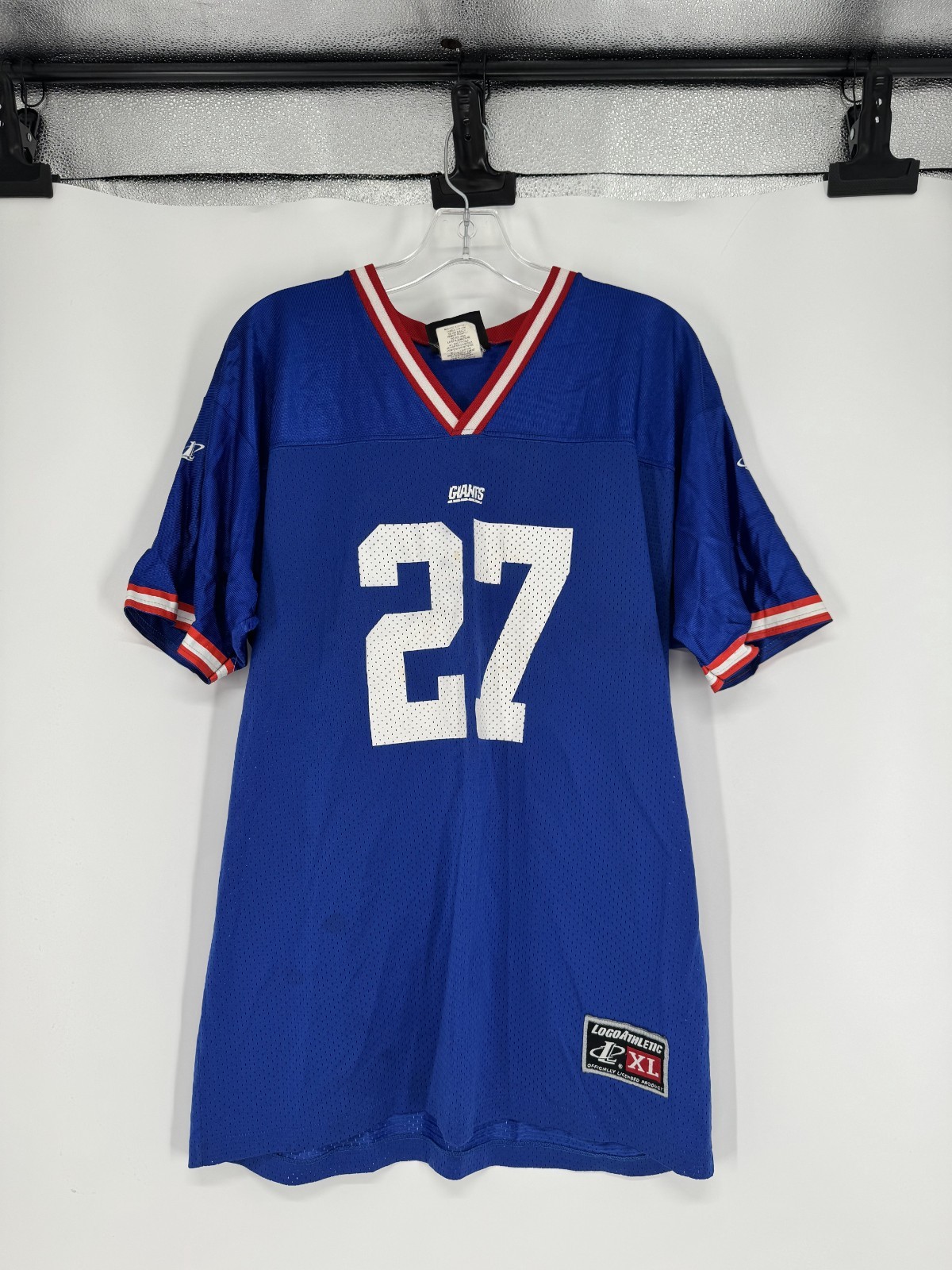 Logo Athletic Vintage Ron Dayne New York Giants Jersey Mens XL Blue Football