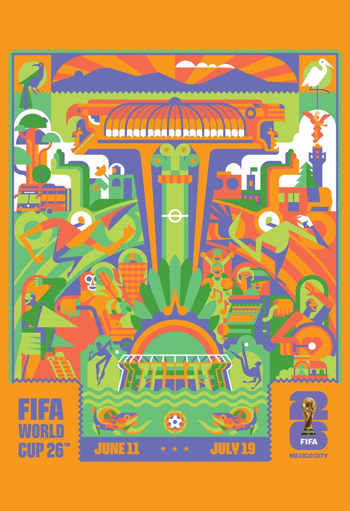 FIFA World Cup 2026 Football Soccer OFFICIAL 24×36 POSTER – Host MEXICO CITY