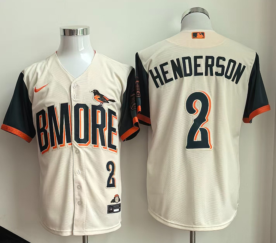 Baltimore Orioles Gunnar Henderson City Connect Jersey 2026 Adult FULL SIZE NEW