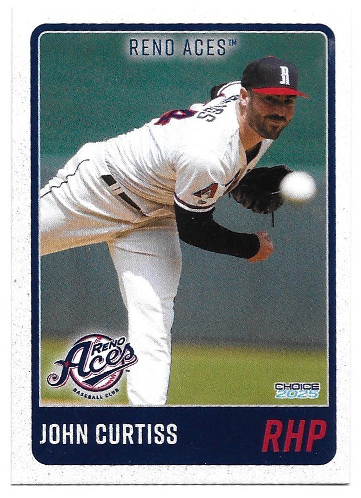 2025 Reno Aces | John Curtiss | RC Rookie Diamondbacks Minor League