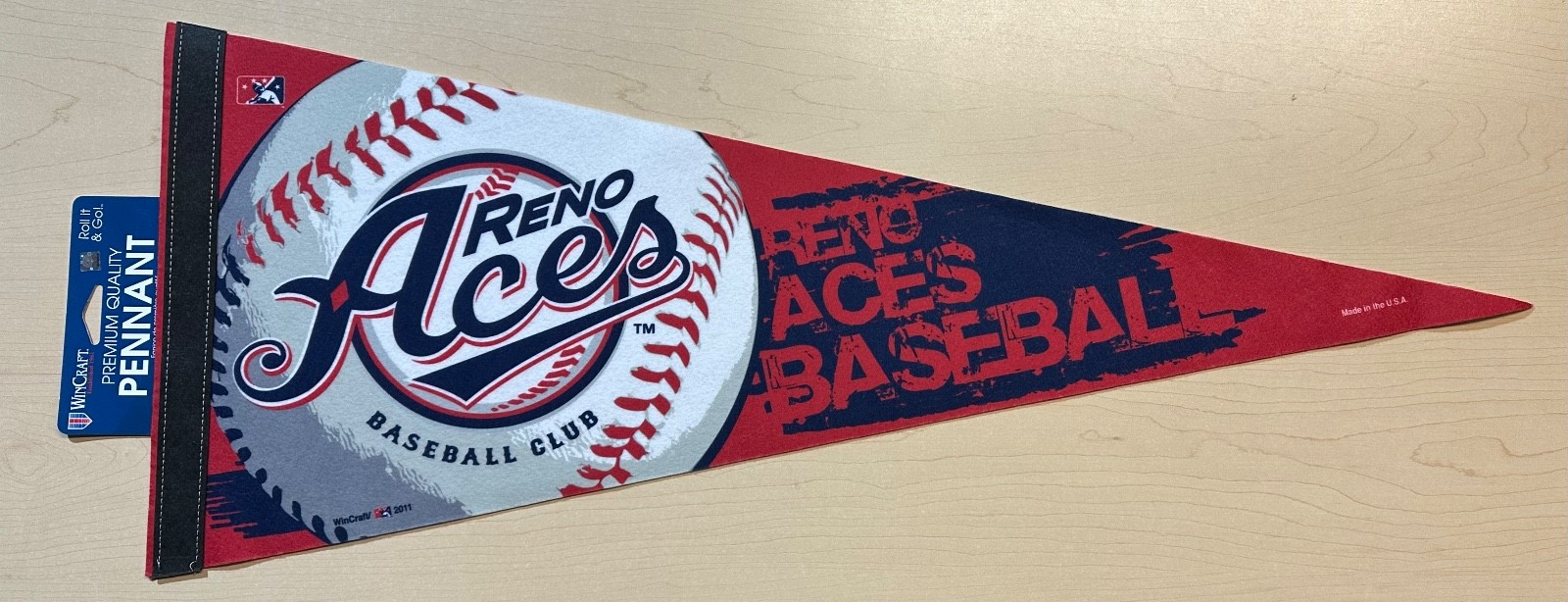 2011 Reno Aces MiLB Baseball Pennant