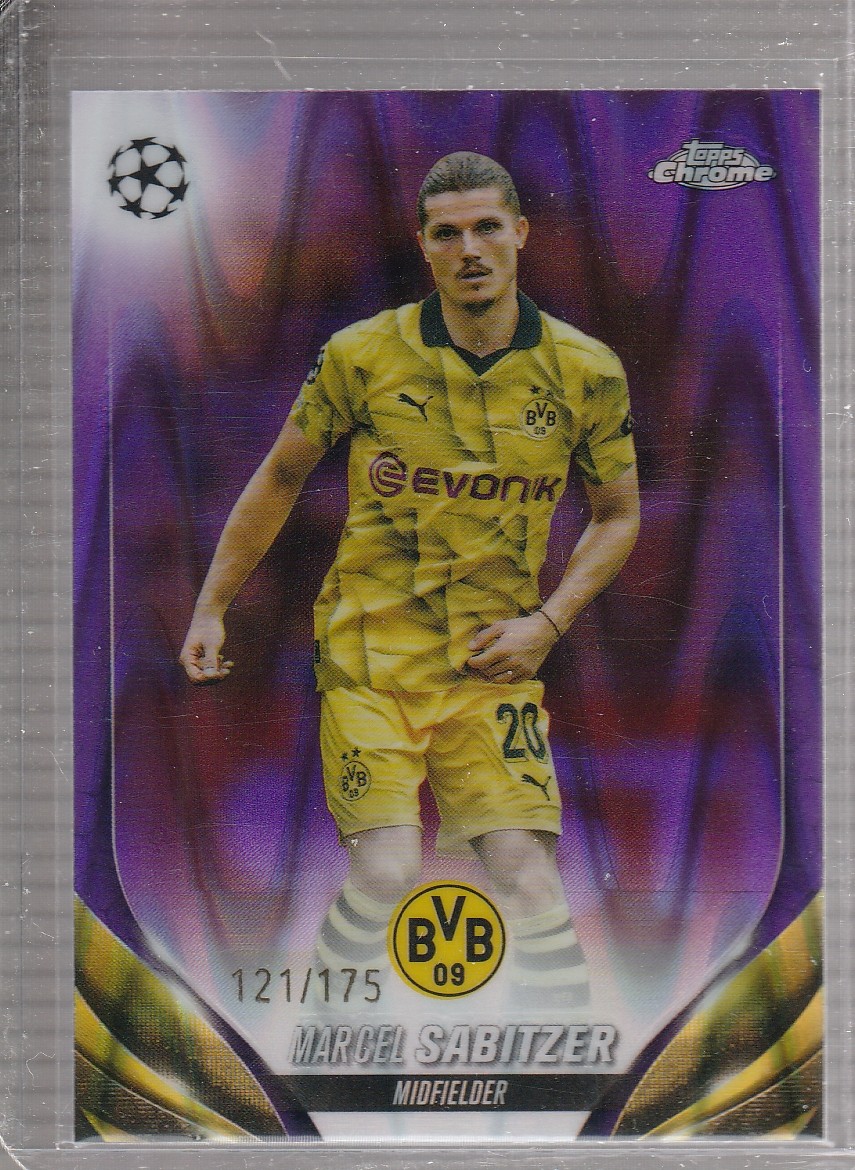 2023-24 Topps Chrome UEFA Club Competitions #80 Marcel Sabitzer #/175
