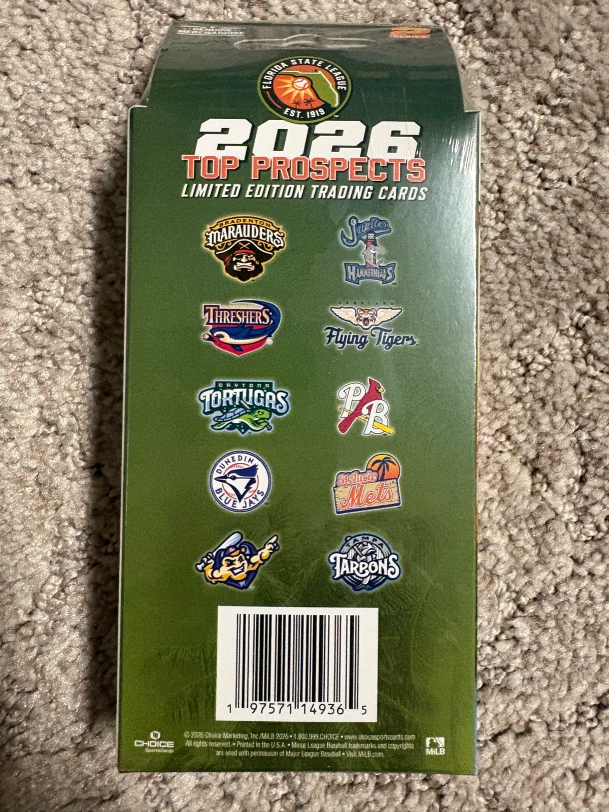 2026 FLORIDA STATE LEAGUE FSL TOP PROSPECTS 2 SET UPDATE SET 2 PARKER & SANCHEZ