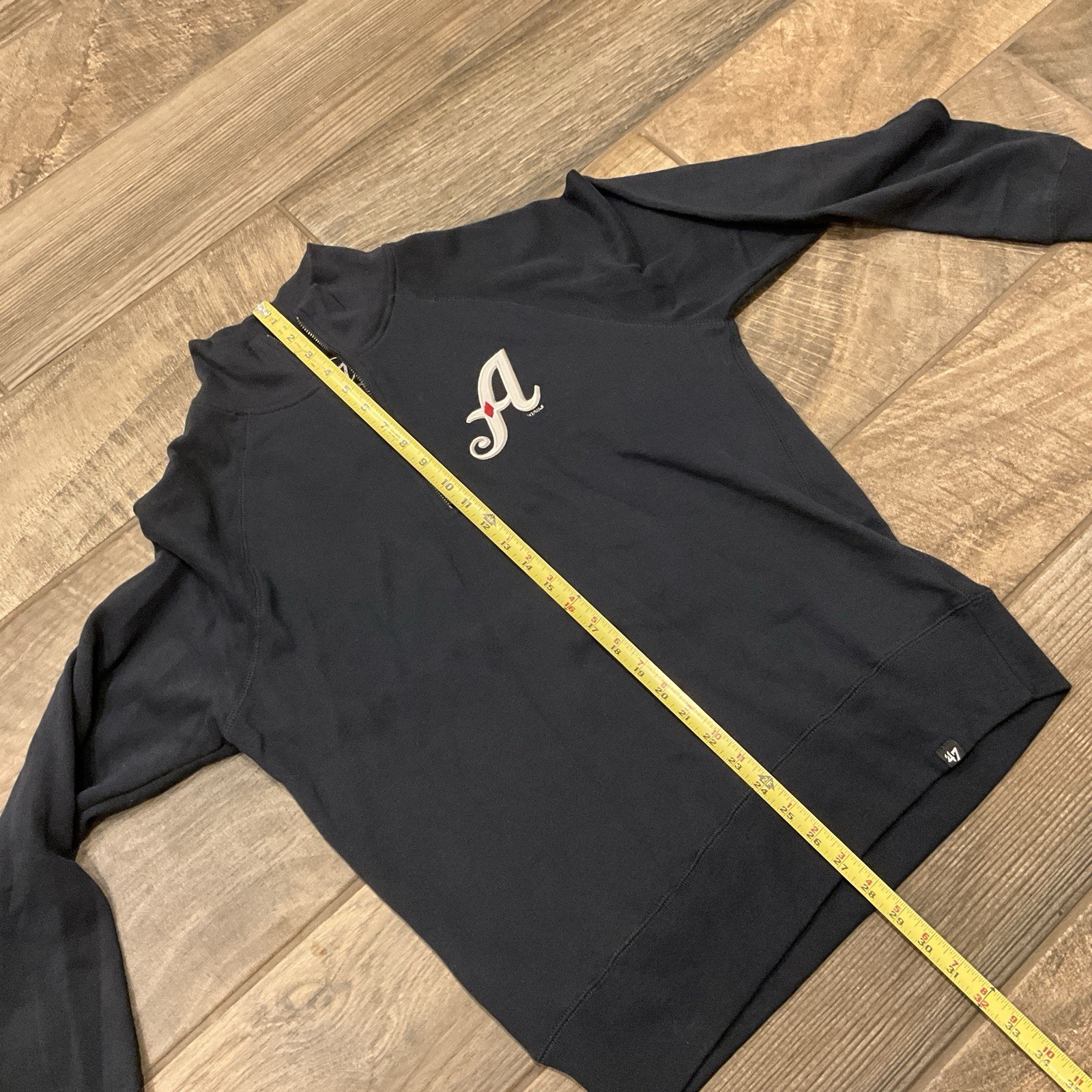 MiLB Reno Aces Quarter Zip ‘47 Brand Men’s Sz M Navy Blue Jacket – Nice