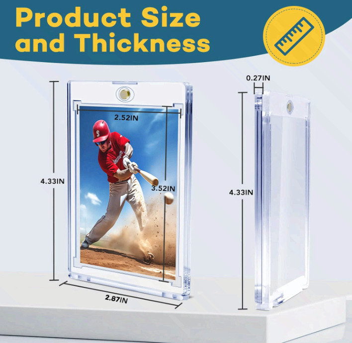 64ct Magnetic Card Holders, 35pt One Touch Card Holder, U-V Protection