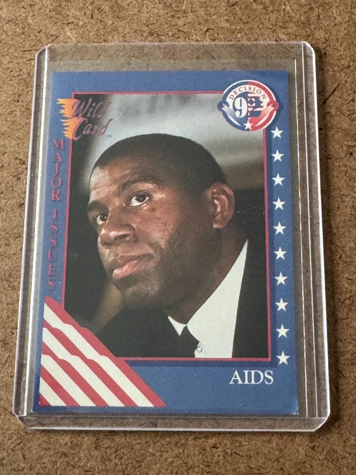 1992 Wild Card Decision #16 Earvin MAGIC Johnson HIV Lakers NBA Retirement AIDS