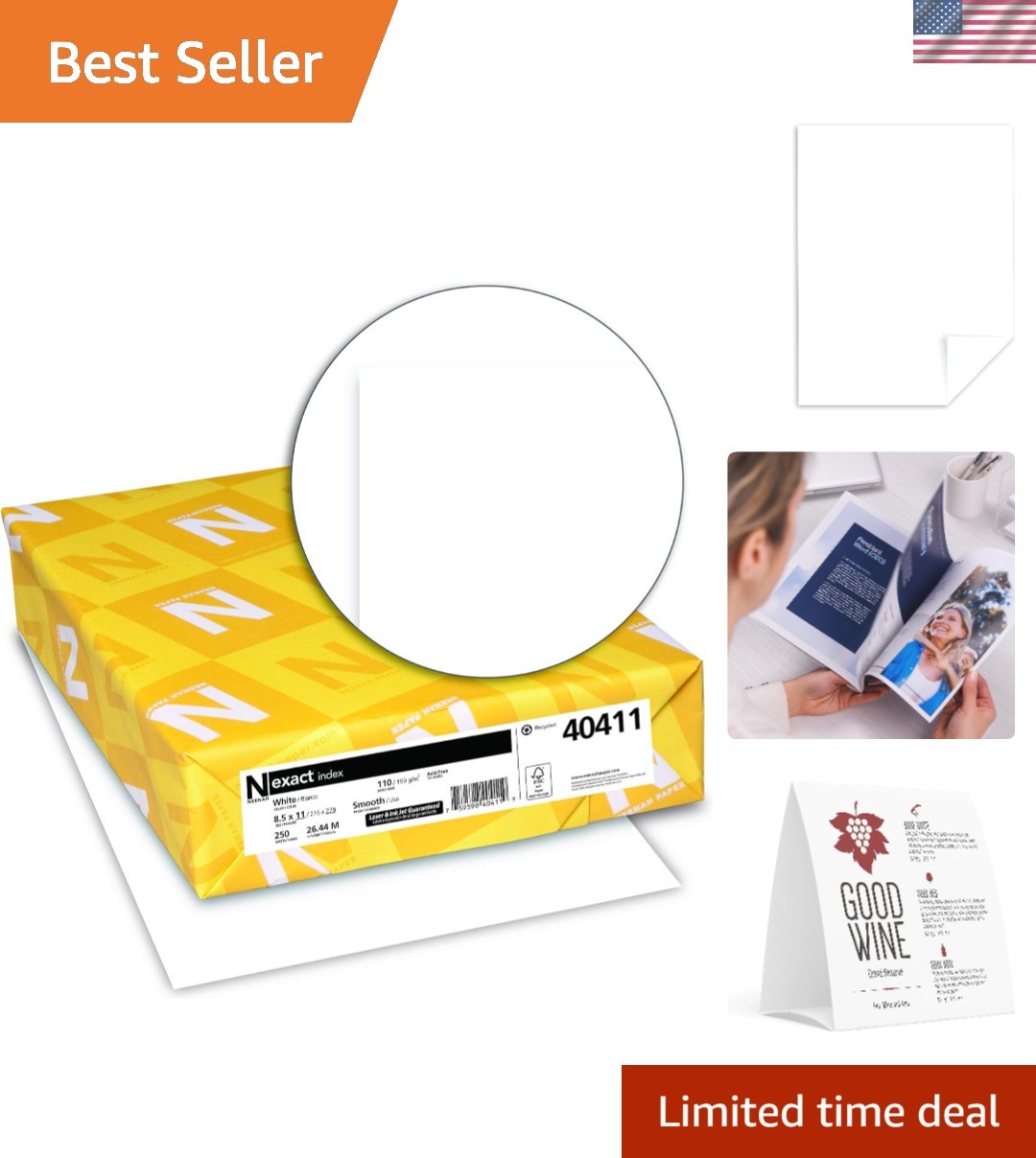 Versatile 8.5×11 Heavy-weight Index Card Stock – 250 Sheets of Quality Paper