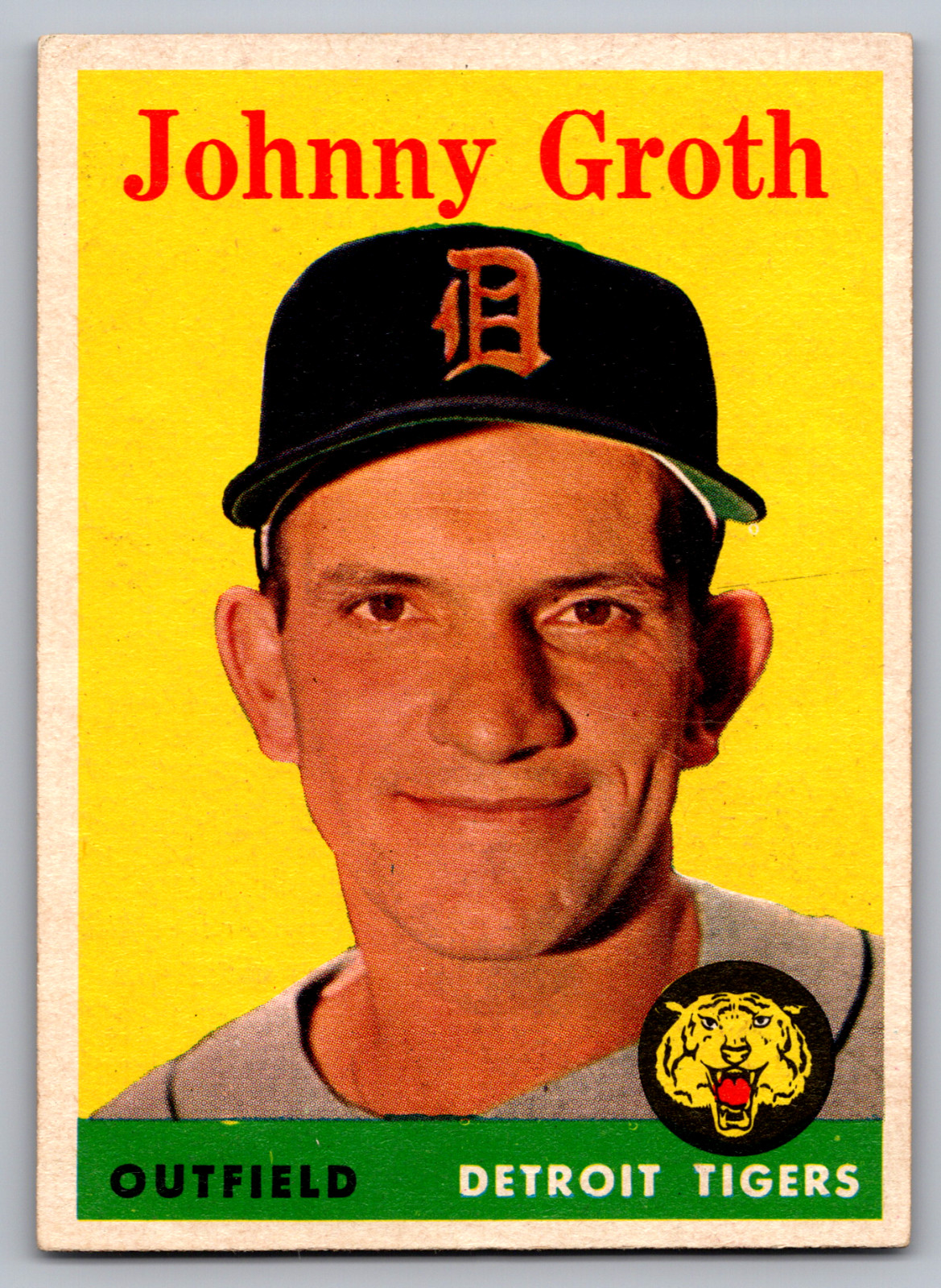 1958 TOPPS #262 JOHNNY GROTH TIGERS