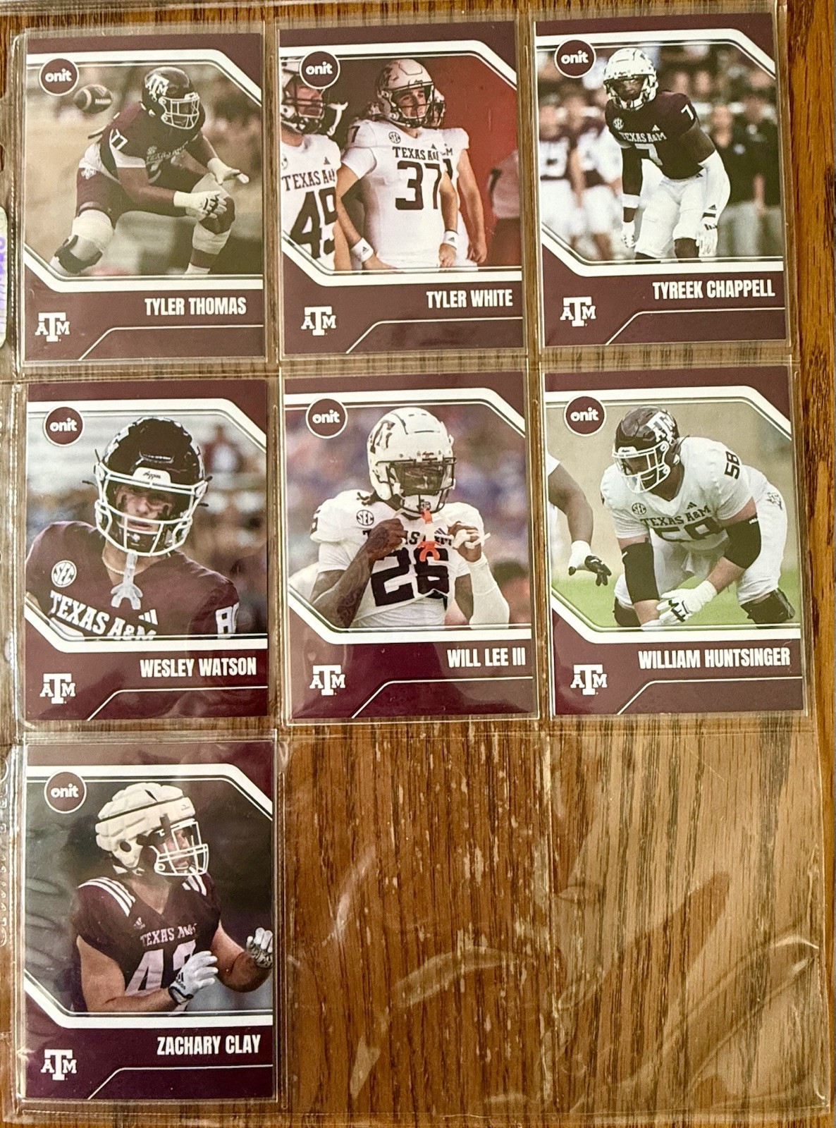 2025 ONIT Texas A&M Aggies Football Complete Base Set – 106 Players + Bonus