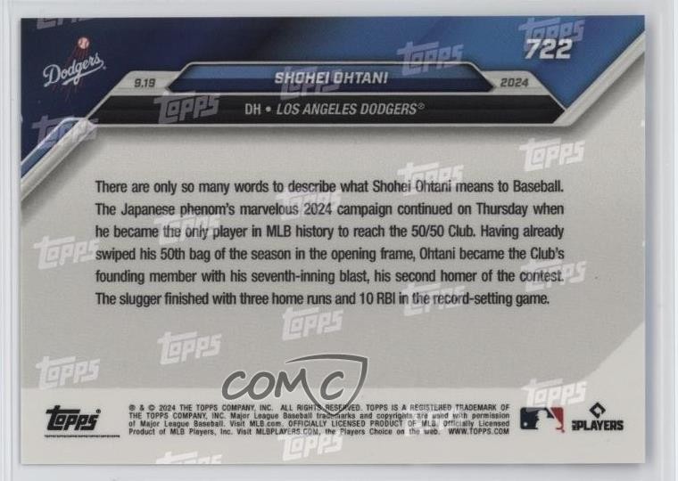 2024 Topps Now /653737 Shohei Ohtani #722 05k6