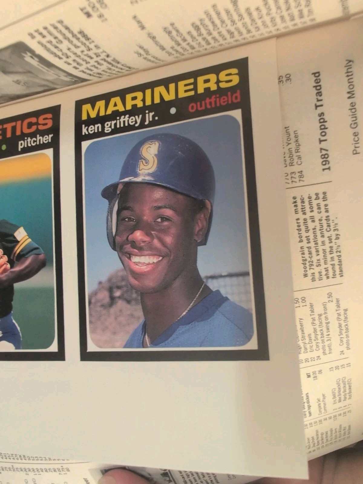 Baseball Card price Guide September 1991 Greenwell Ken Griffey Jr Uncut W/cards