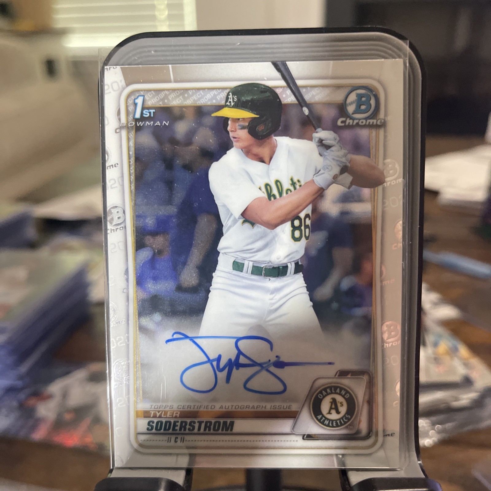 2020 BOWMAN CHROME DRAFT TYLER SODERSTROM CHROME AUTO RC! 1ST