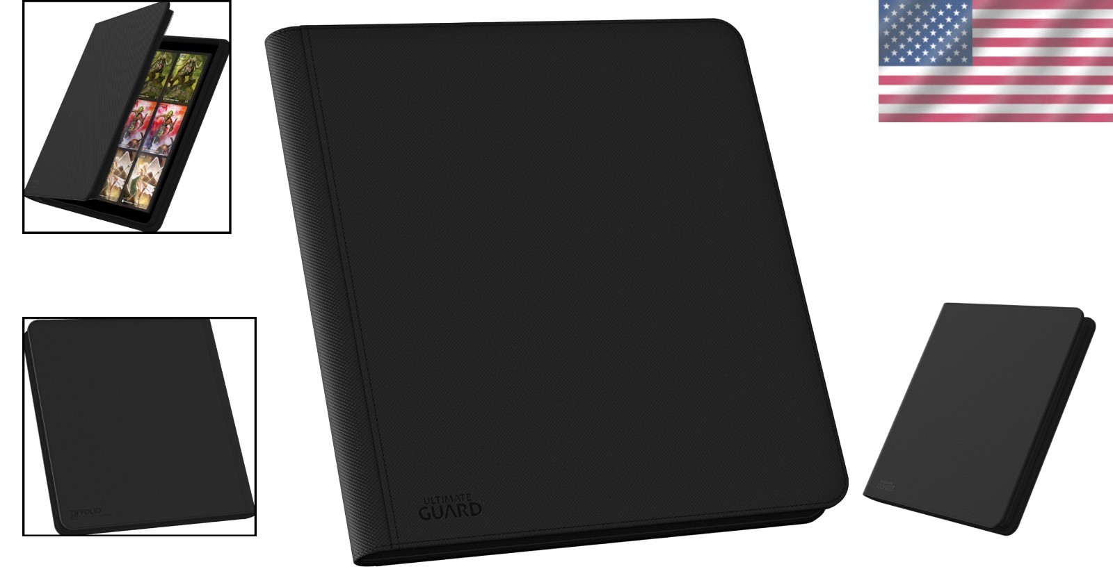 Zipfolio 480 Card Protector Black XenoSkin Double-Sleeve