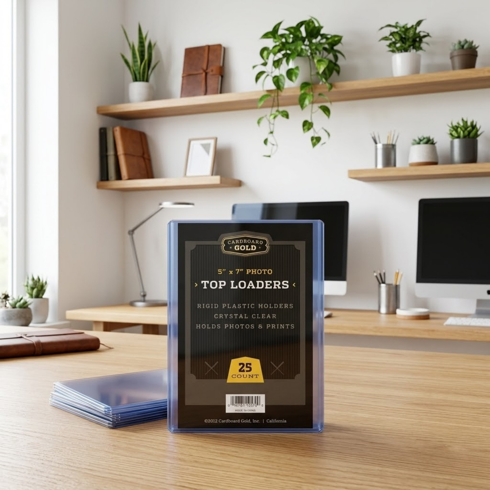 1000ct Cardboard Gold 5×7 Top Loaders for Postcards/Photos – Clear Rigid PVC
