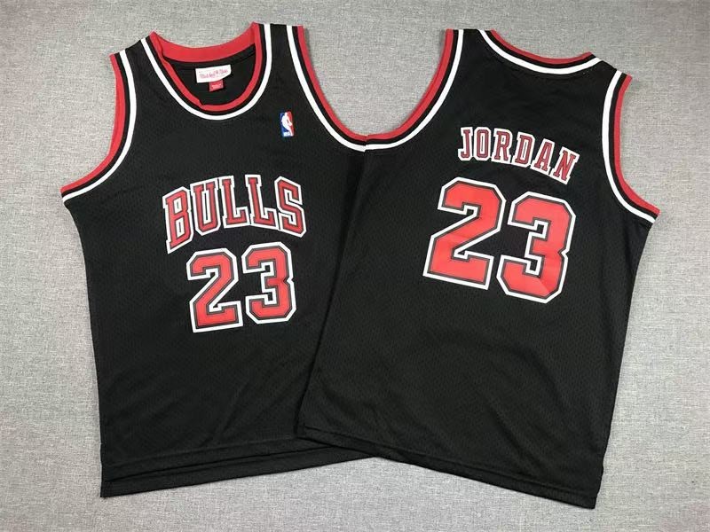 YOUTH Michael Jordan #23 97-98 Season Final Edition Retro Red Vintage Jersey