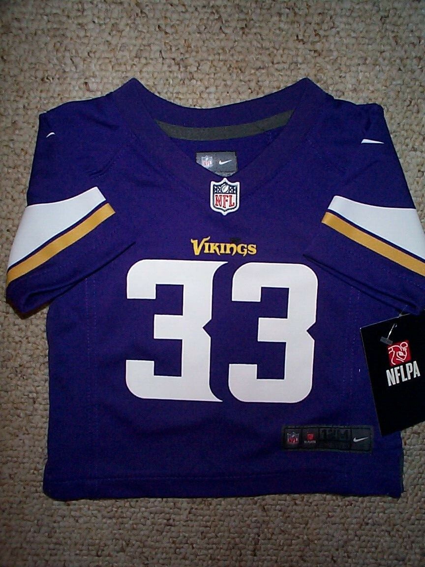 *IRREGULAR* Vikings DALVIN COOK nfl INFANT BABY NEWBORN Jersey 12M 12 M MONTHS