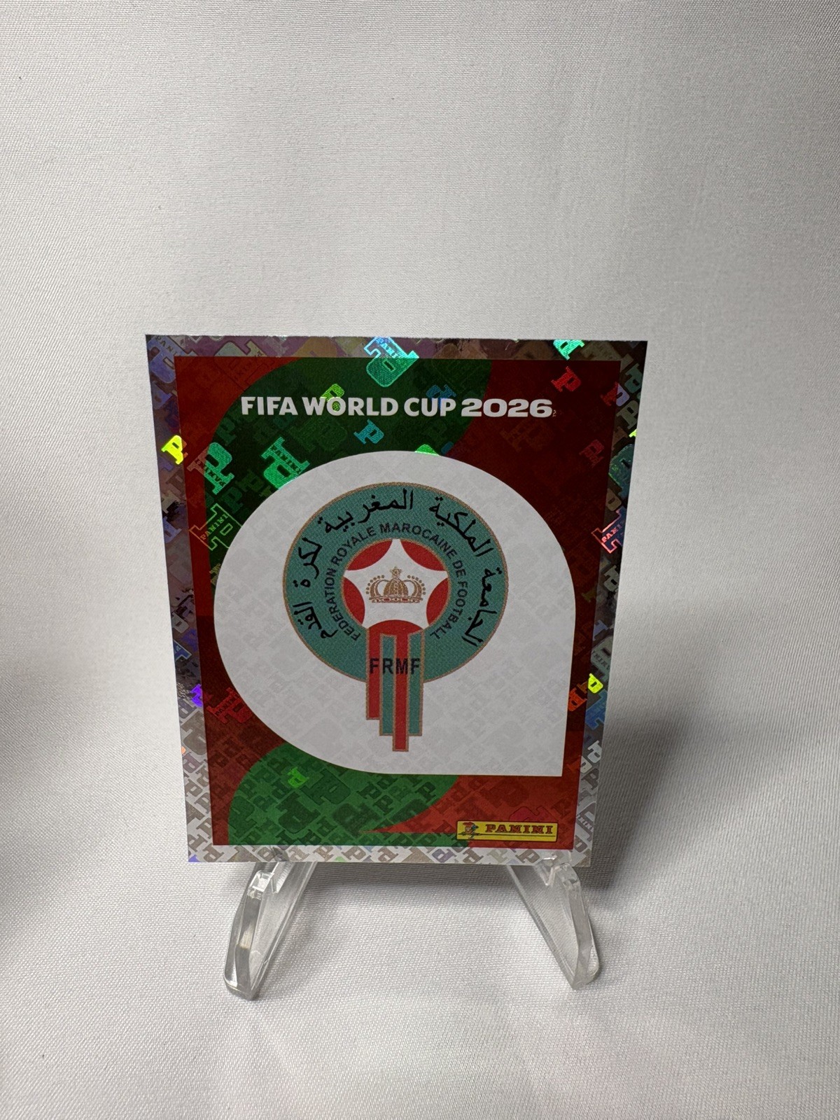 MOROCCO 2026 Panini FIFA World Cup Sticker FOIL Team Emblem #MAR1