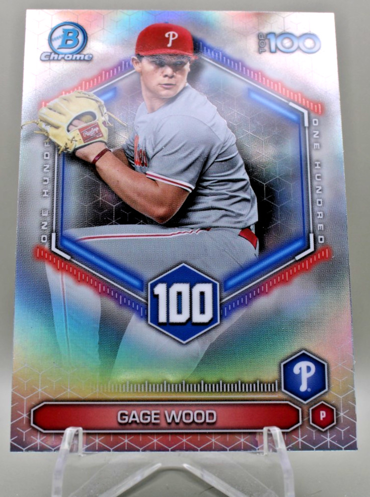 2026 Bowman Scouts Top 100 Prospects – Gage Wood #BTP-16 Phillies