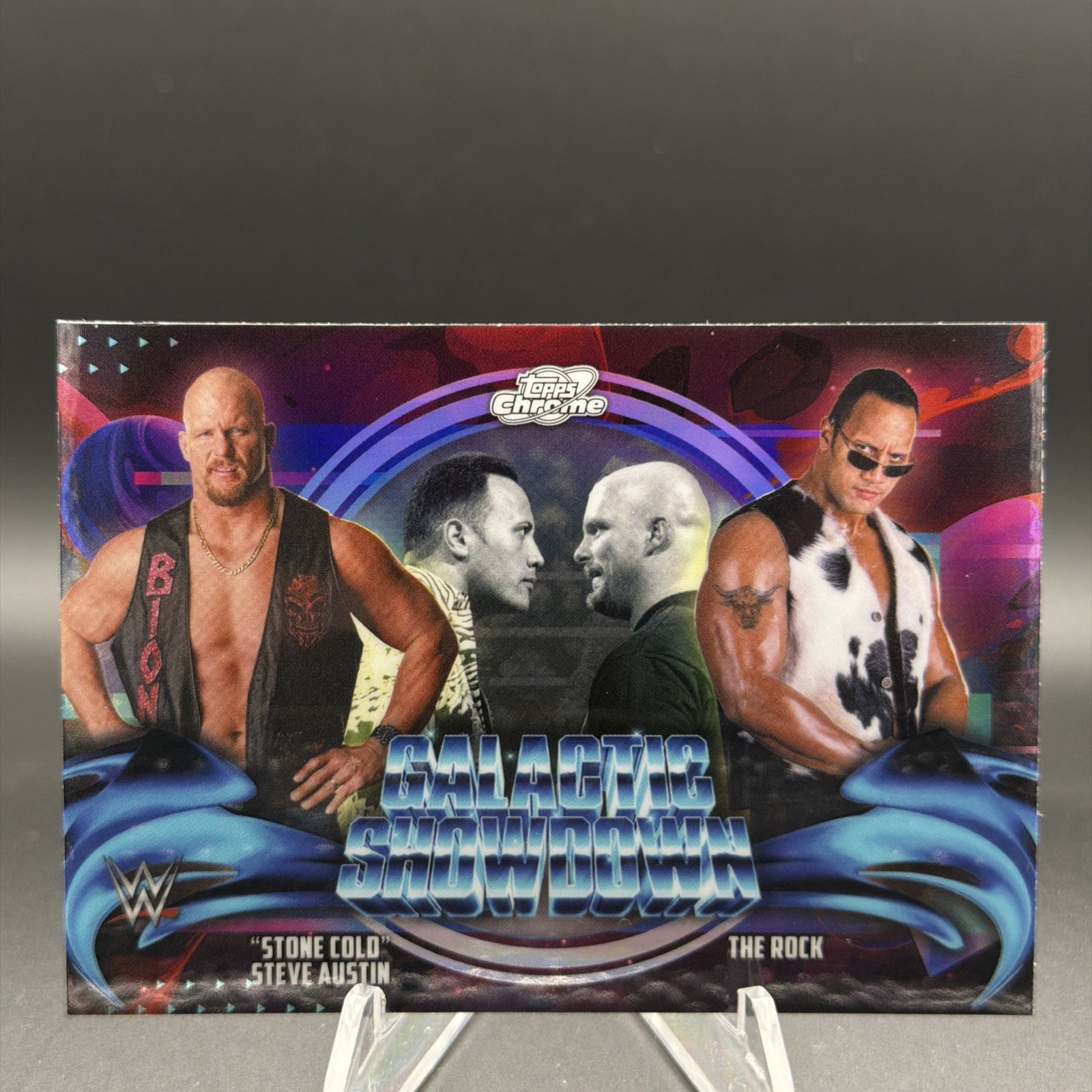 2026 Topps Cosmic Chrome Wwe Stone Cold Sheets The Rock