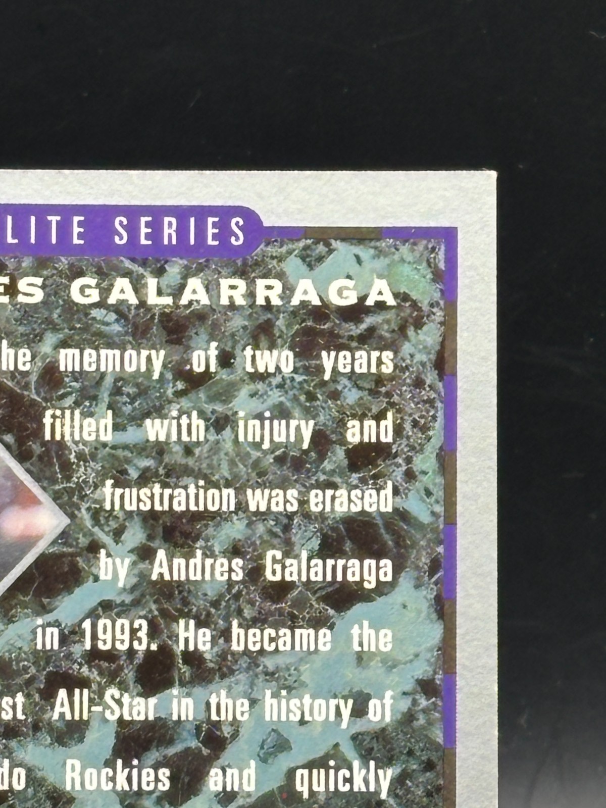 1994 Donruss – Elite Series Andres Galarraga #48 /10000