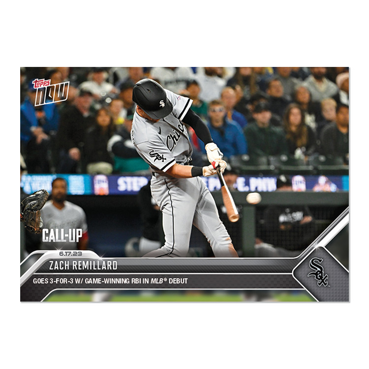 2023 Topps NOW # 457 Zach Remillard Goes 2/3 in MLB Debut -Free Shipping Always!