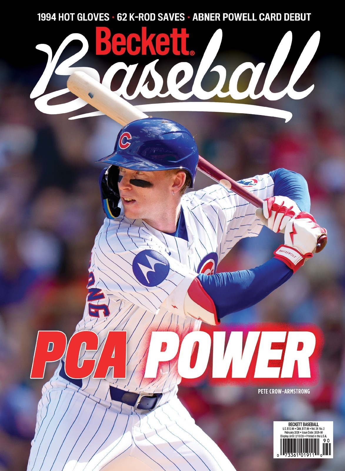 New FEBRUARY 2026 Beckett BASEBALL CARD PRICE GUIDE Magazine PETE CROW-ARMSTRONG