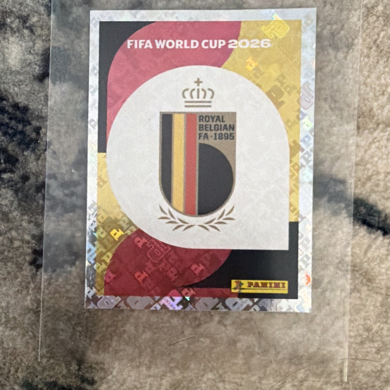 Panini FIFA World Cup 2026 Belgium Team Crest/Logo Sticker BEL 1