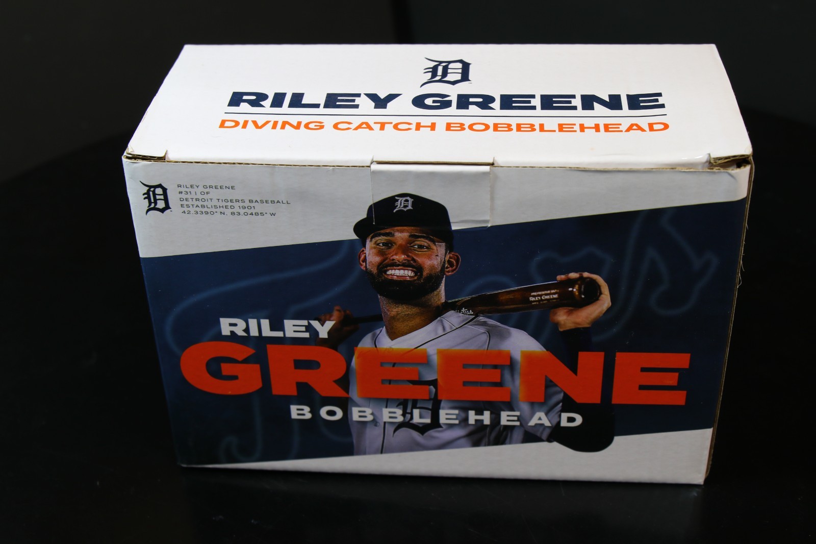 Riley Greene Diving Catch Bobblehead Detroit Tigers – New with box