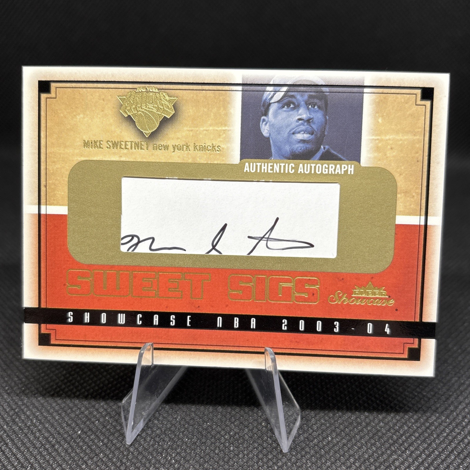 2003-04 Fleer Showcase #SG-MS Mike Sweetney Sweet Sigs Auto /760 Knicks