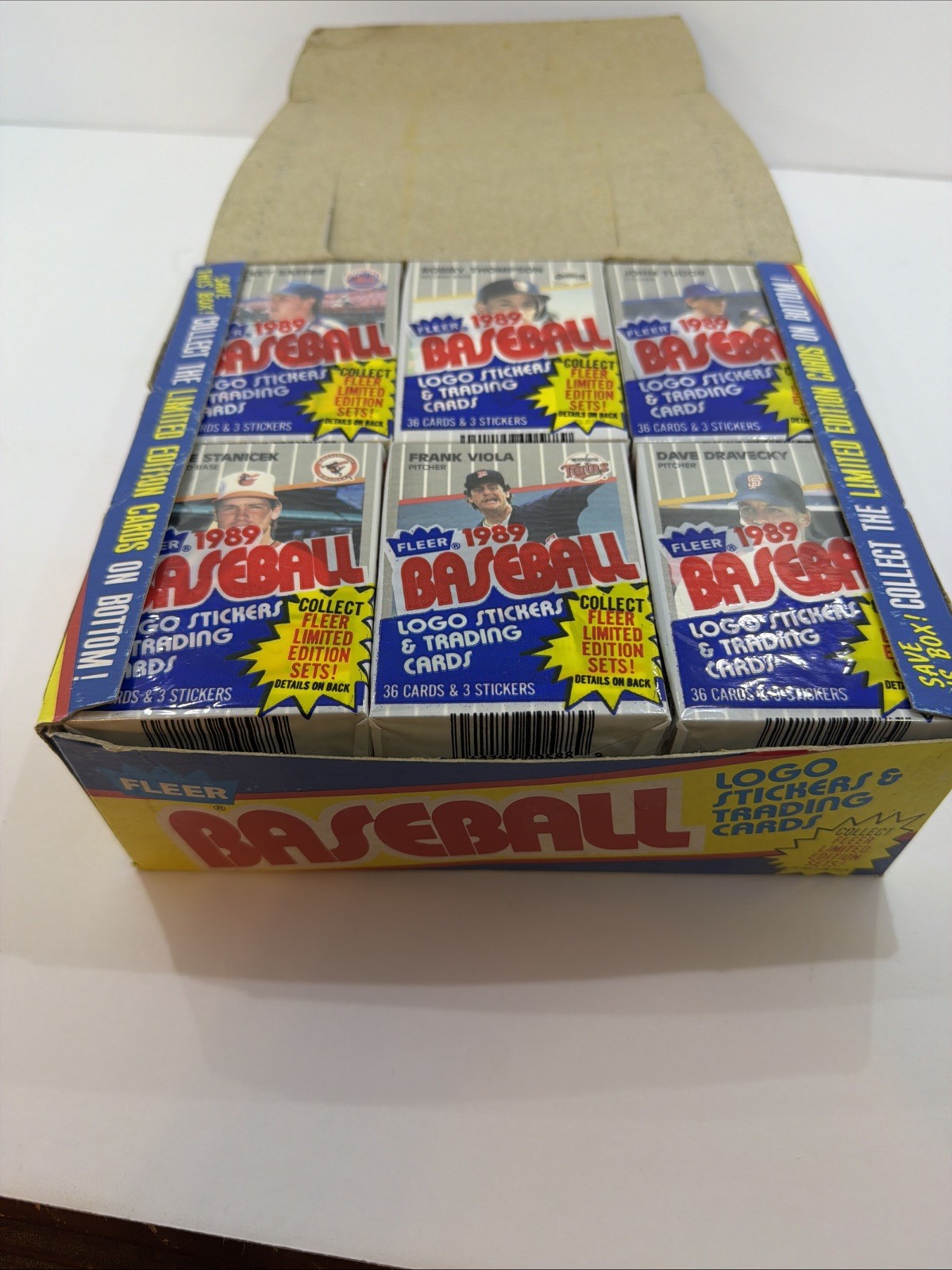 1989 Fleer Baseball Wax Box – Fresh From Case Code 91042