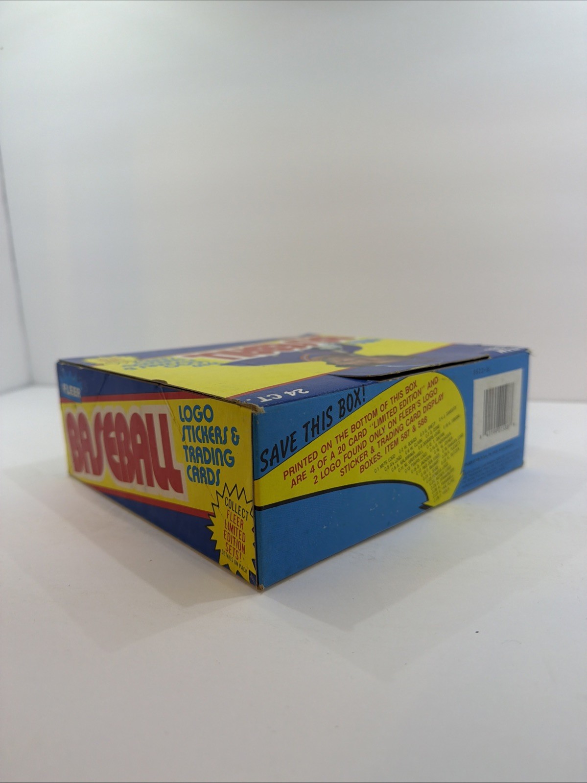 1989 Fleer Baseball Wax Box – Fresh From Case Code 91042