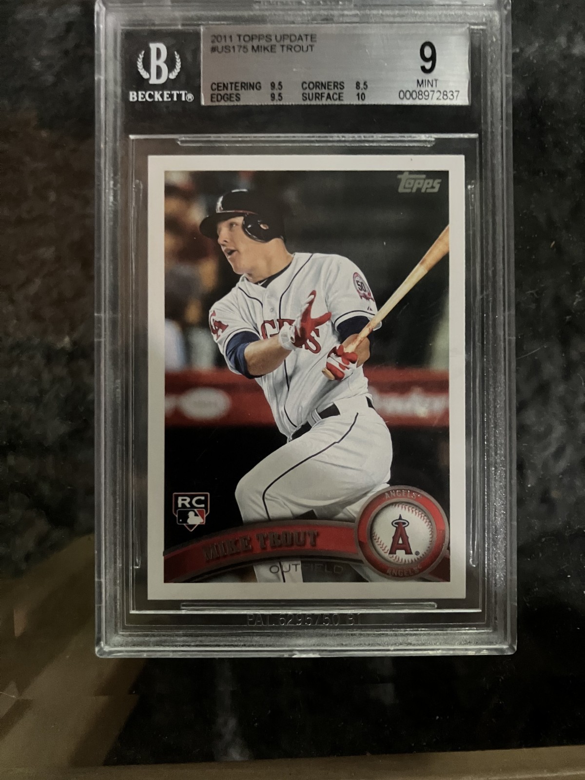 2011 Topps Update Series – Mike Trout #US175 (RC) BGS 9