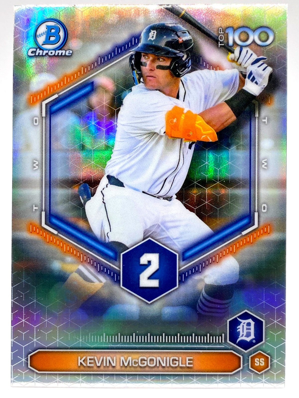 KEVIN MCGONIGLE BOWMAN TOP PROSPECTS INSERT TIGERS / 2026 BOWMAN #BTP-2