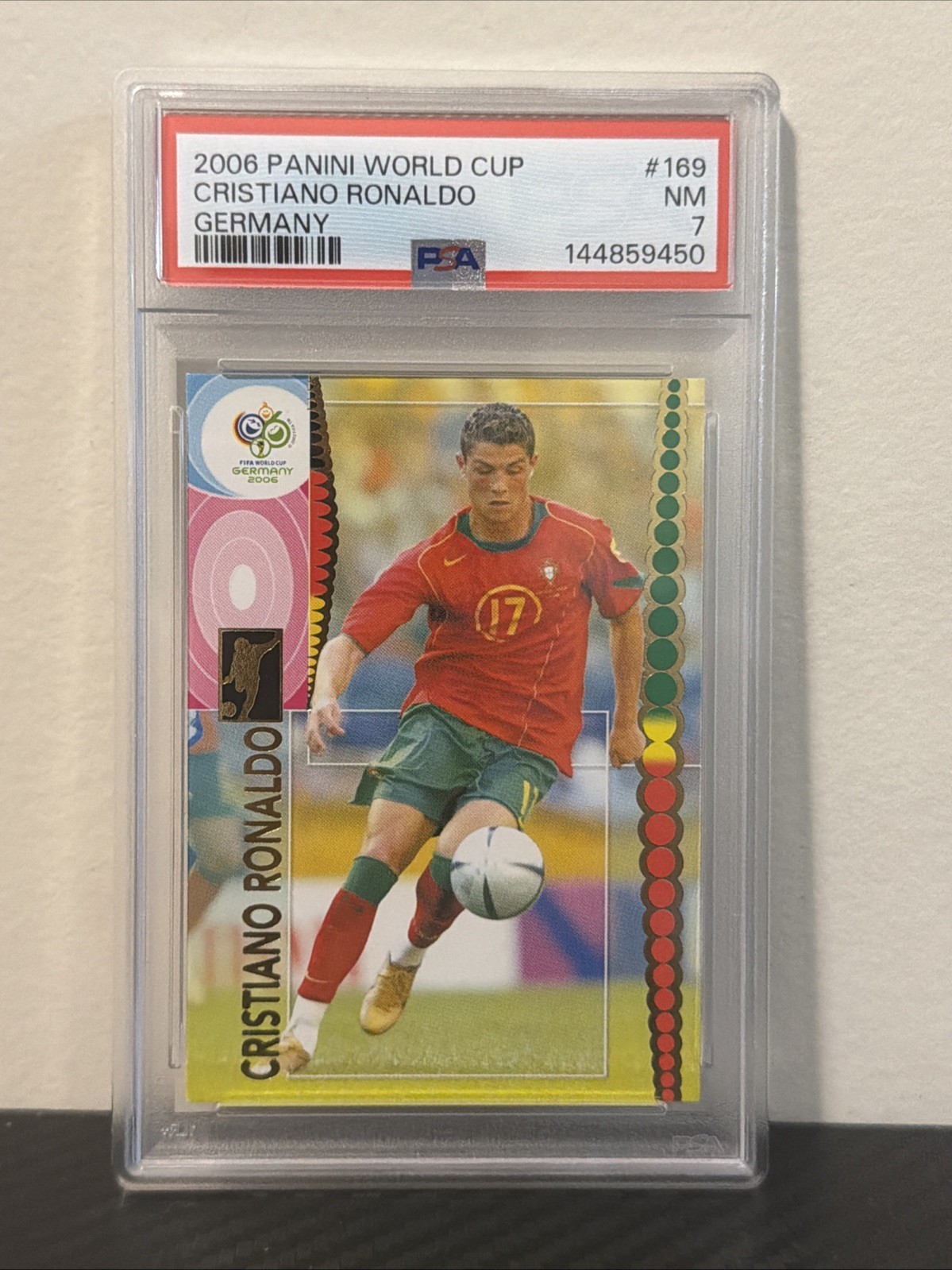 2006 Panini World Cup Germany Cristiano Ronaldo #169 PSA 7 MINT ROOKIE🇵🇹