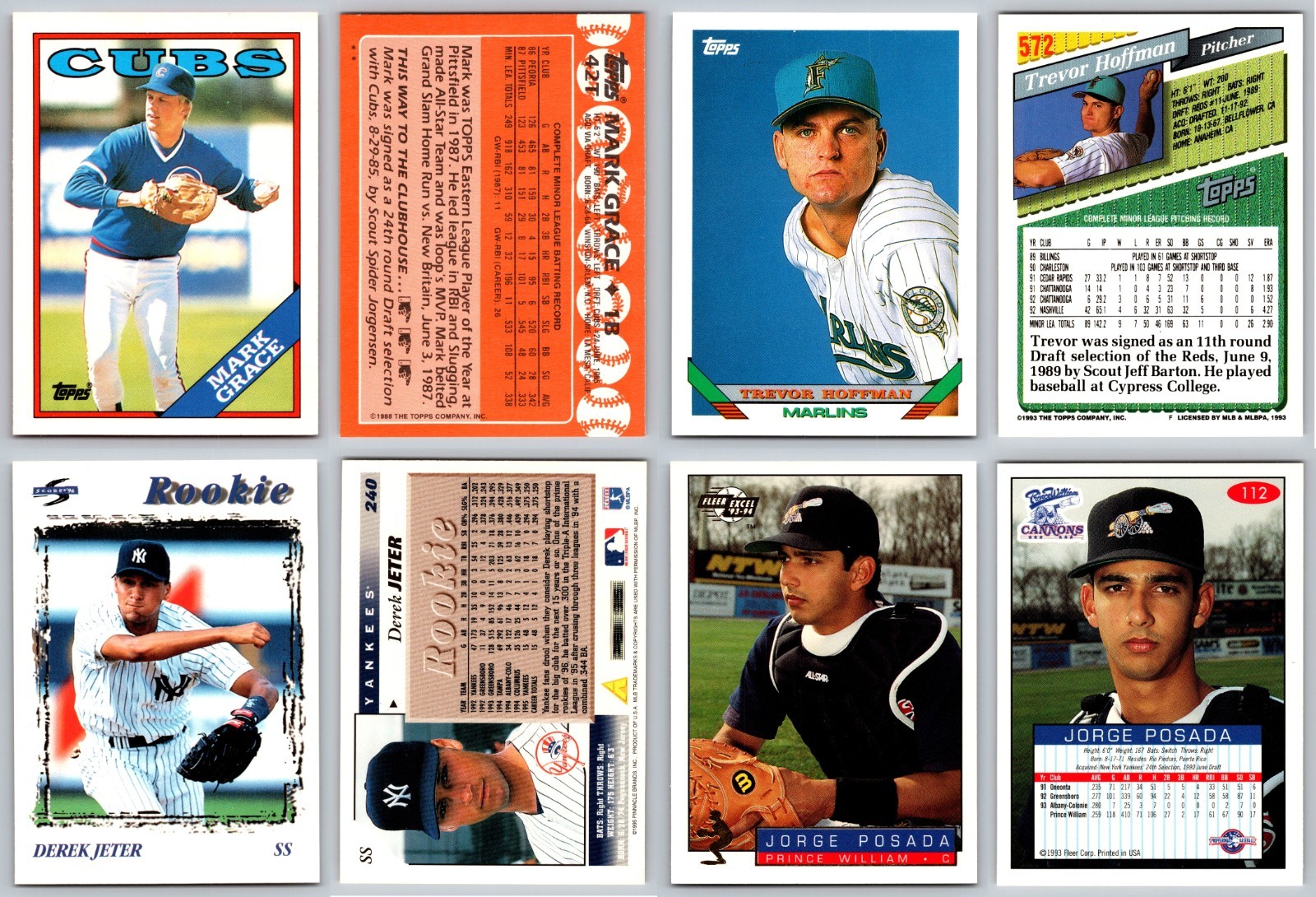 Rookie Card Lot of Stars & Hall of Famers – Derek Jeter HOF