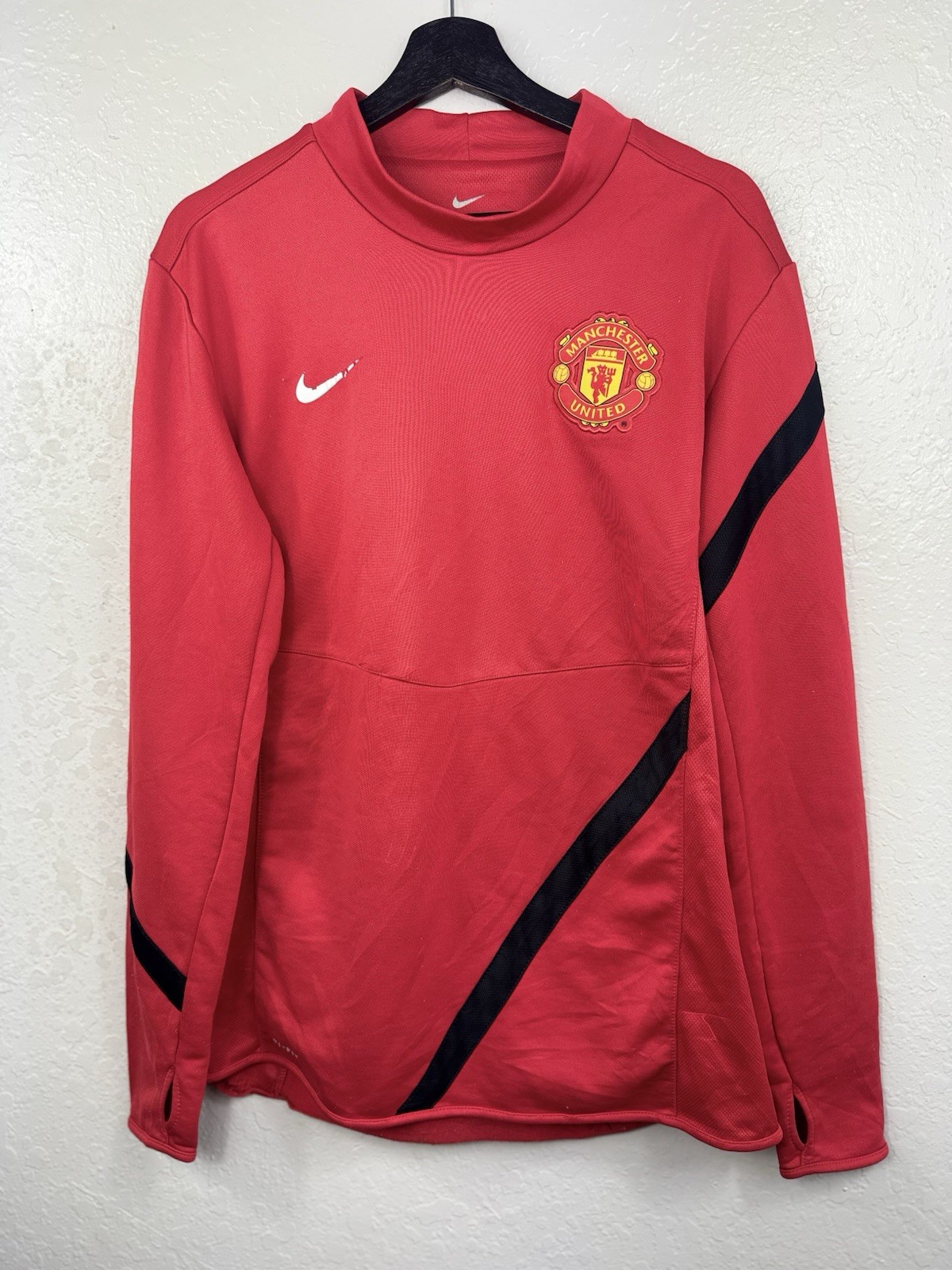 MANCHESTER UNITED 2011-2012 FOOTBALL SOCCER SHIRT TRAINING NIKE ORIGINAL SZ M