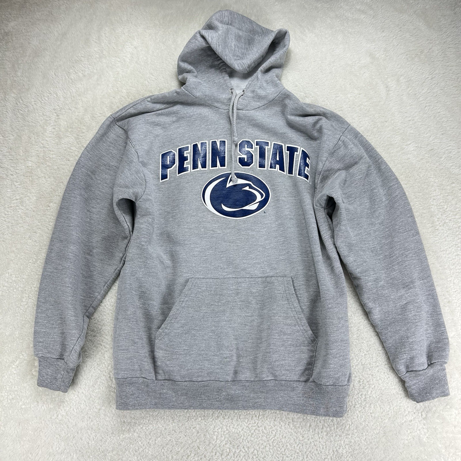 Penn State Nittany Lions Hoodie Mens Gray Sweatshirt Pullover No Tag “Read”