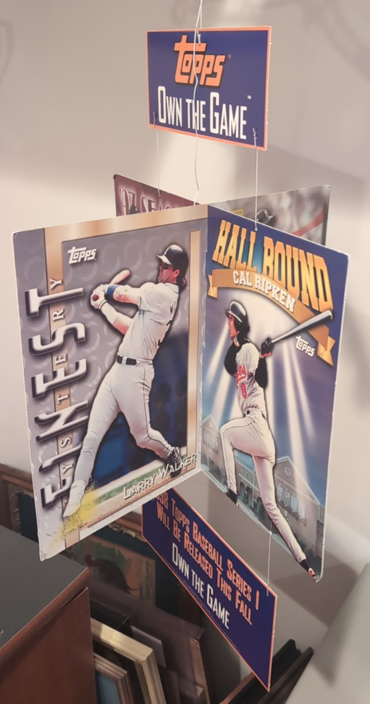 1997 Topps Baseball Hanging POS Oversized Card Display