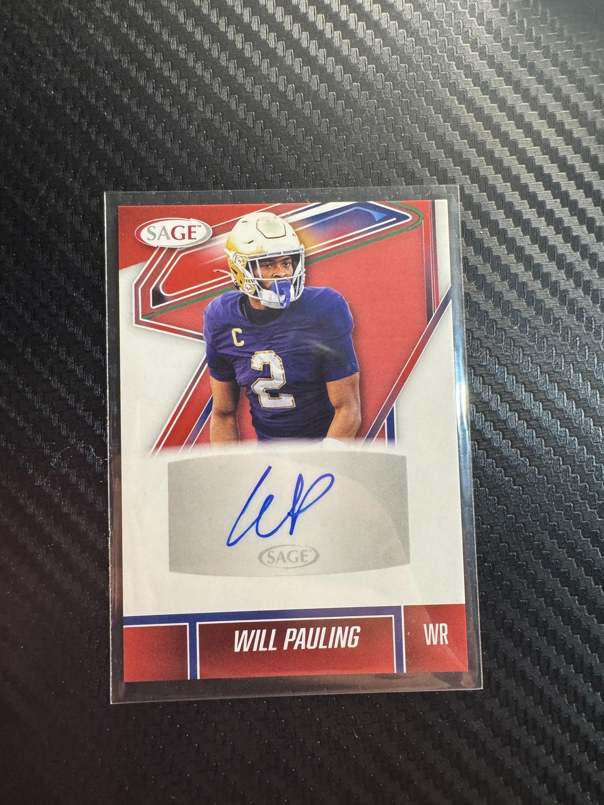 2026 SAGE #A-WP Will Pauling Auto Red (High Series)