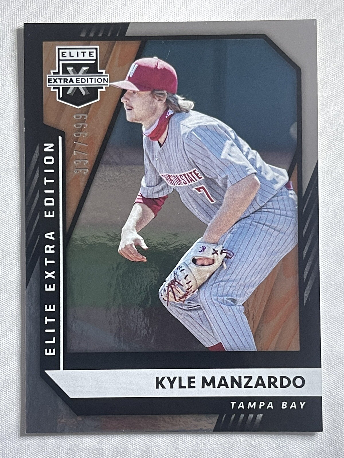 2021 Panini Elite Extra Edition /999 Kyle Manzardo #63 Tampa Bay Rays Baseball