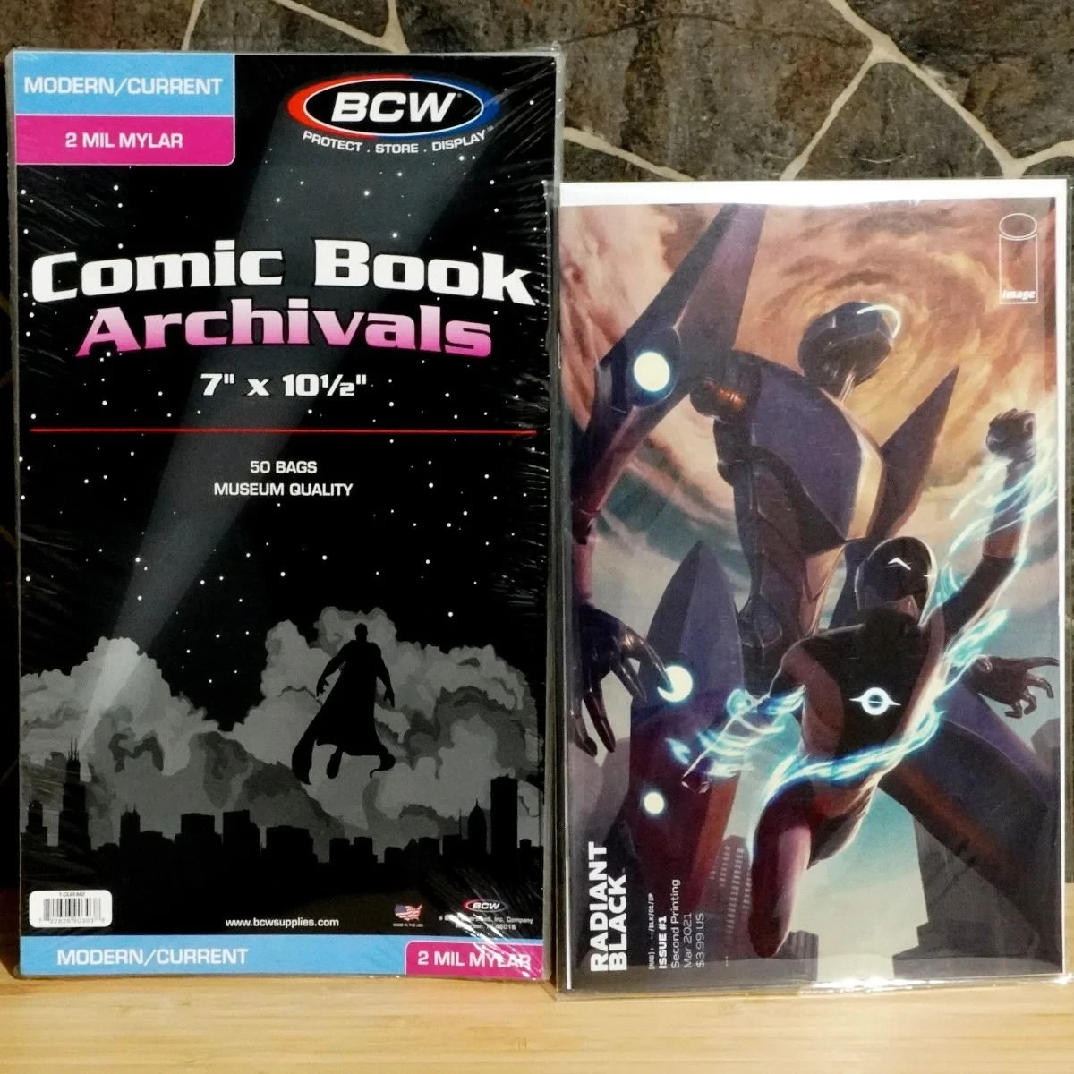 200 CT- Archivals Modern / Current 2-Mil Mylar Polyester Comic Book Bags by BCW!