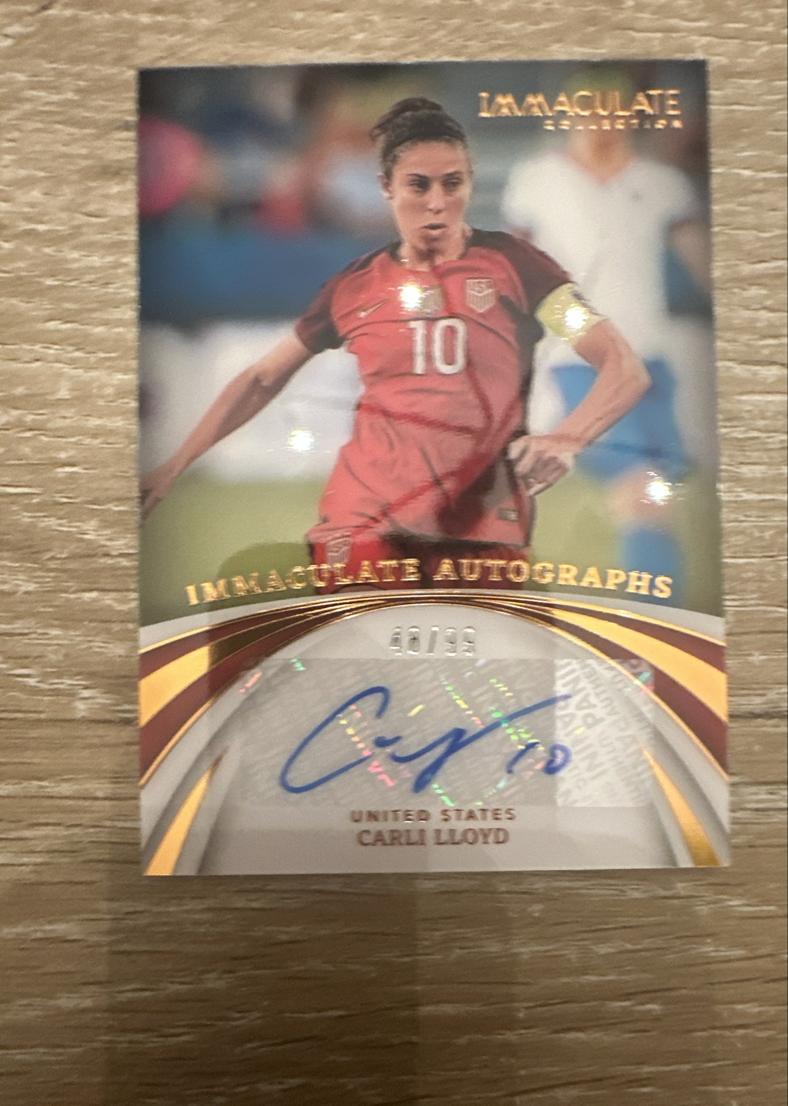 2022-23 Panini Immaculate Collection – Immaculate Autographs Carli Lloyd #IA-CL