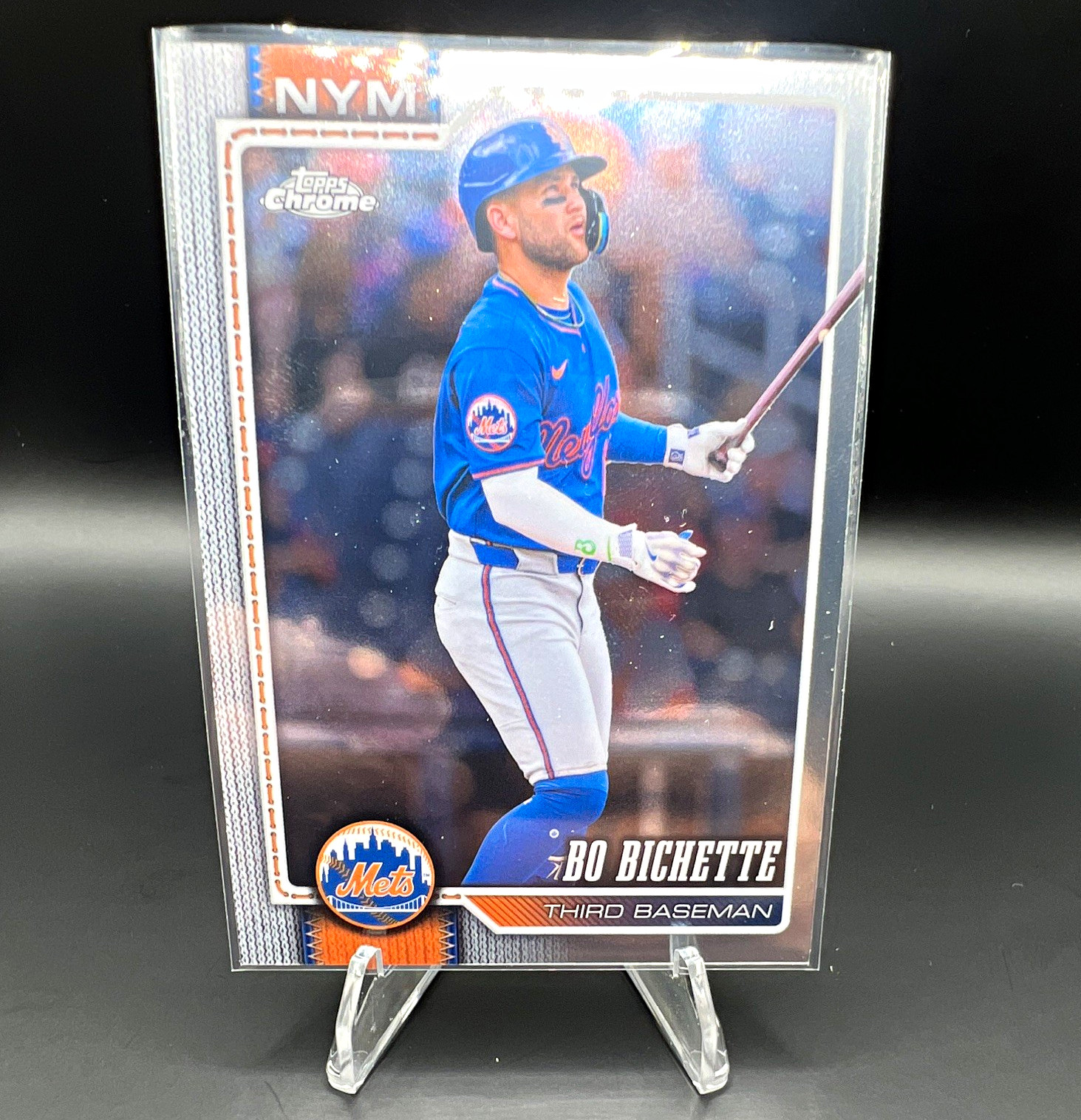 Topps Chrome 2025 #109 Bo Bichette New York Mets MLB Baseball Trading Card