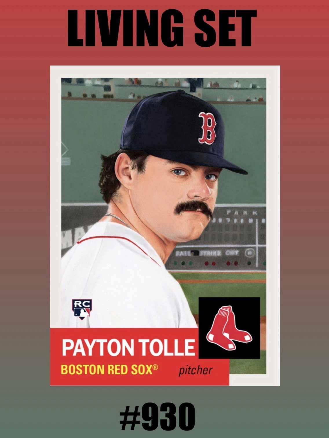 💥PAYTON TOLLE RC💥Topps Living Set #930 PRESALE – Boston Red Sox