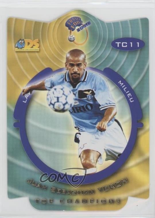 1999-00 DS Card Collections France Foot Top Champions Juan Sebastian Veron g6p