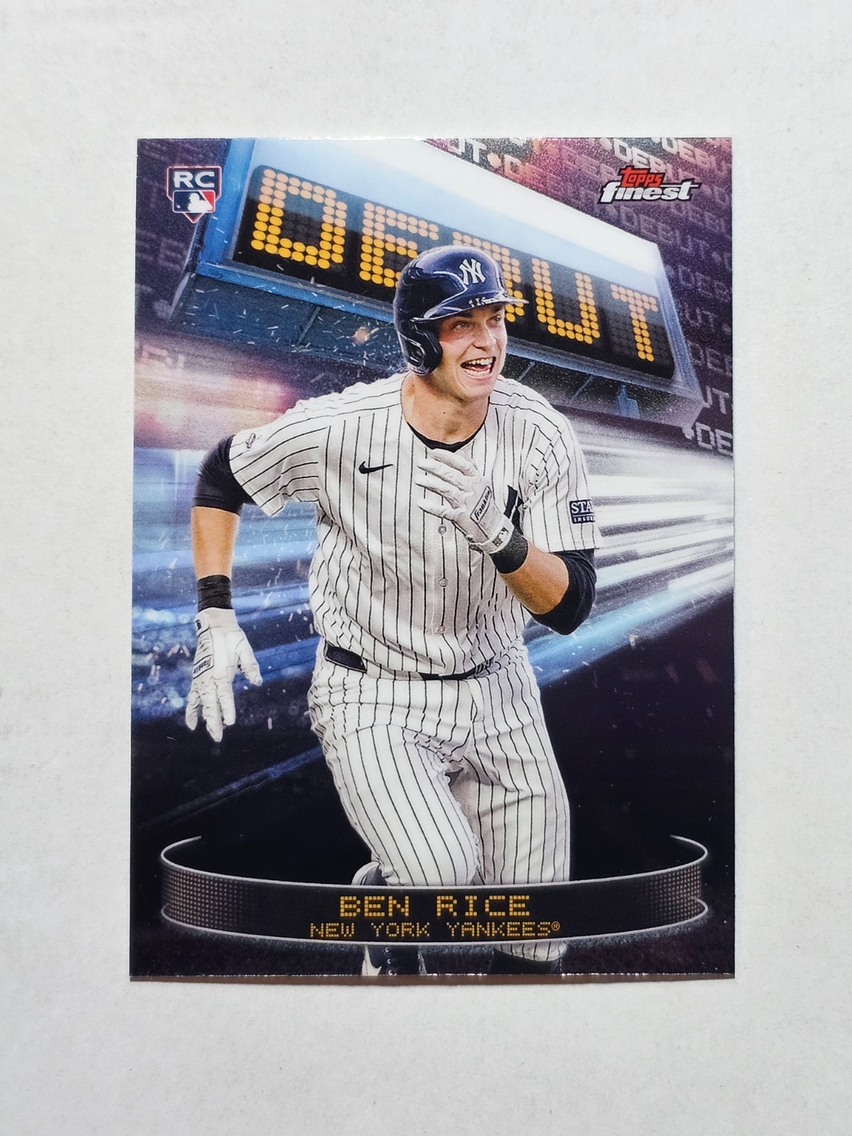 2025 Topps Finest – Debut Ben Rice #D-8 (RC) New York Yankees