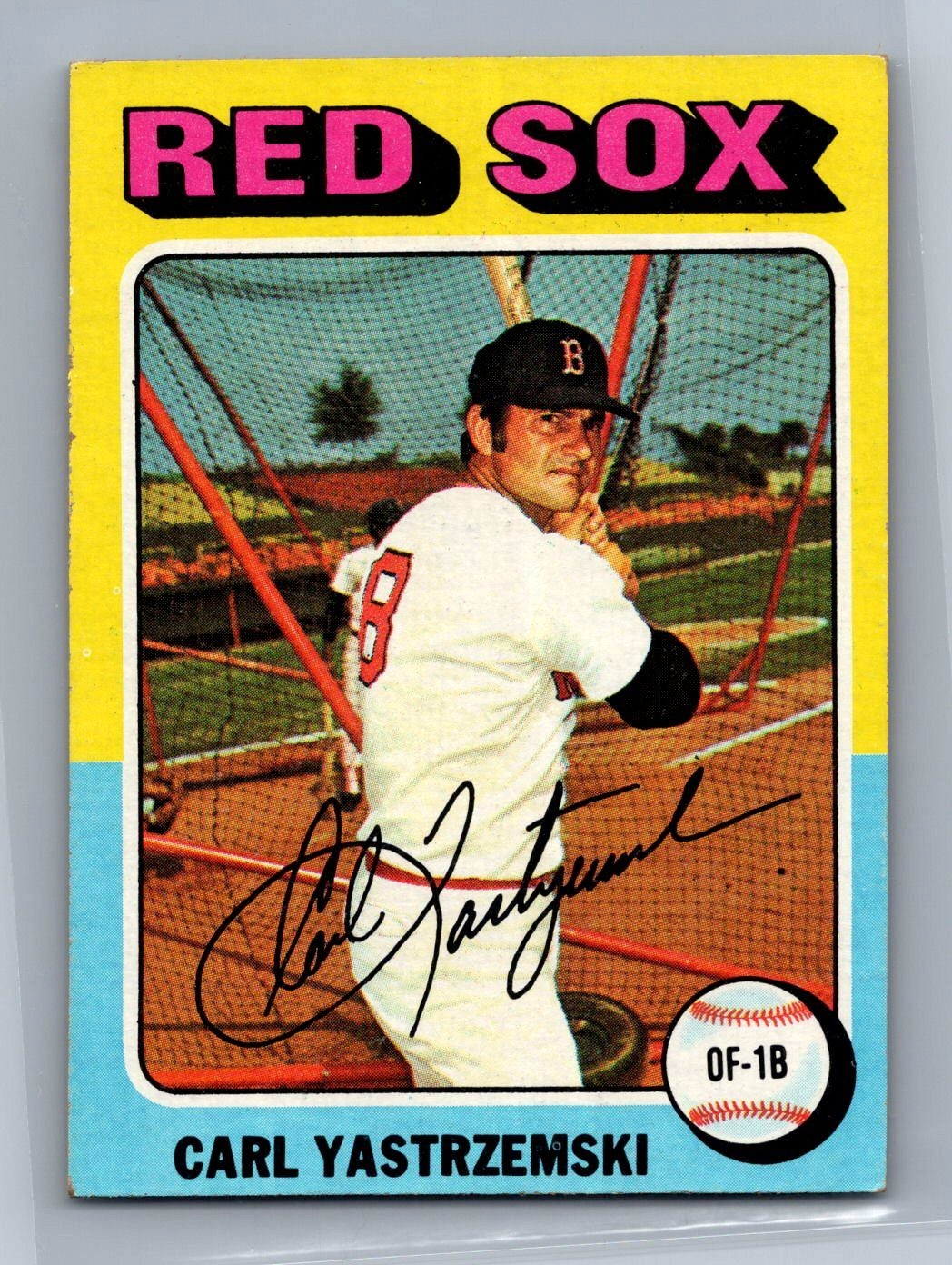 Carl Yastrzemski Red Sox 1975 Topps MINI Baseball Card #280