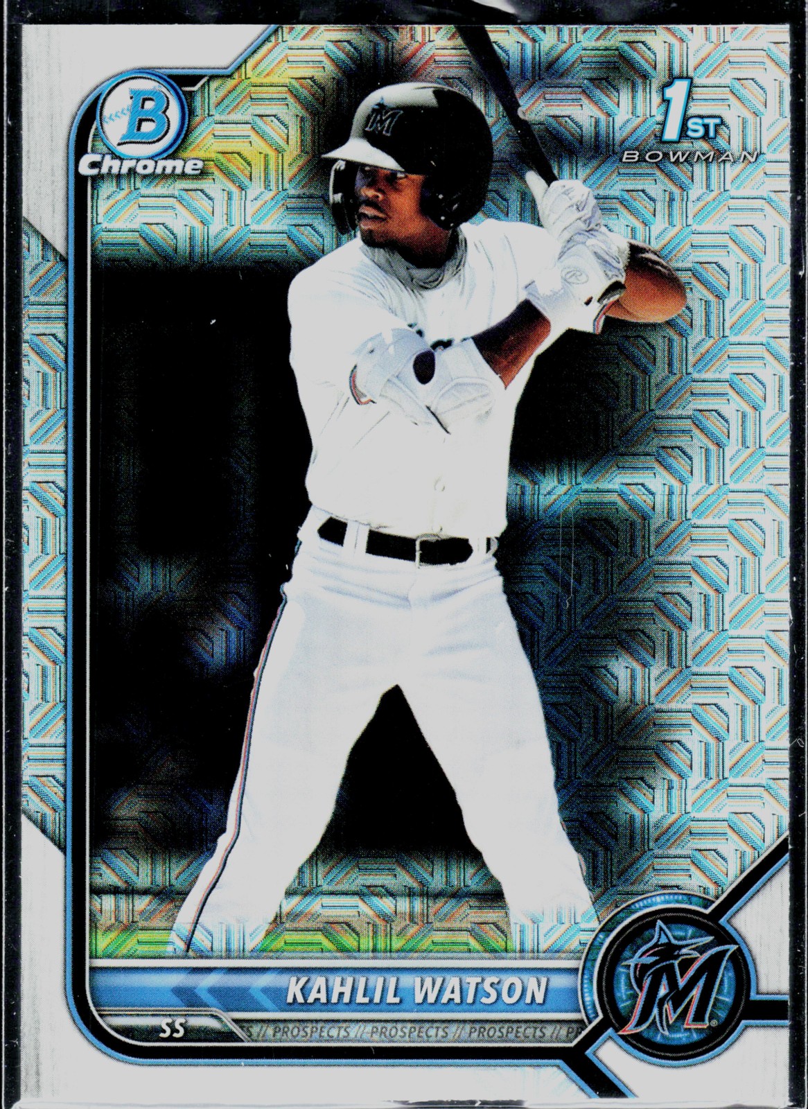 2022 Bowman #BCP-3 Kahlil Watson Chrome Prospects Mojo Refractors